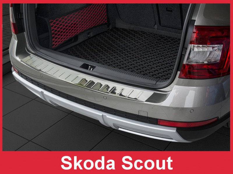 Ochranná lišta hrany kufru Škoda Octavia III. 2014-2020 (Scout, matná)