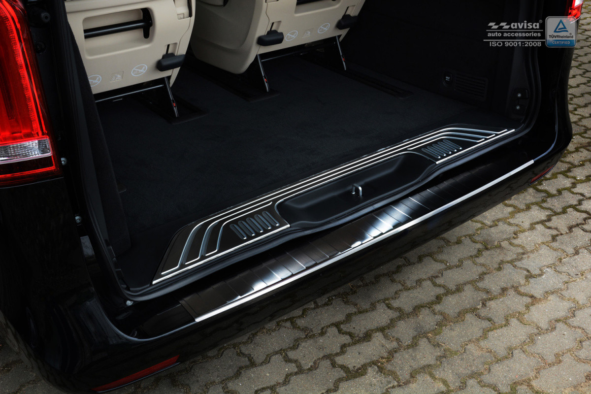 Ochranná lišta hrany kufru Mercedes V-Class 2014- (W447, tmavá)