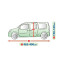 Ochranná plachta na auto Mercedes Citan 2012-2021 (délka 471cm)