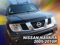 Deflektor kapoty Nissan Navara 2005-2014  (4 dveře, Pick-Up D40)