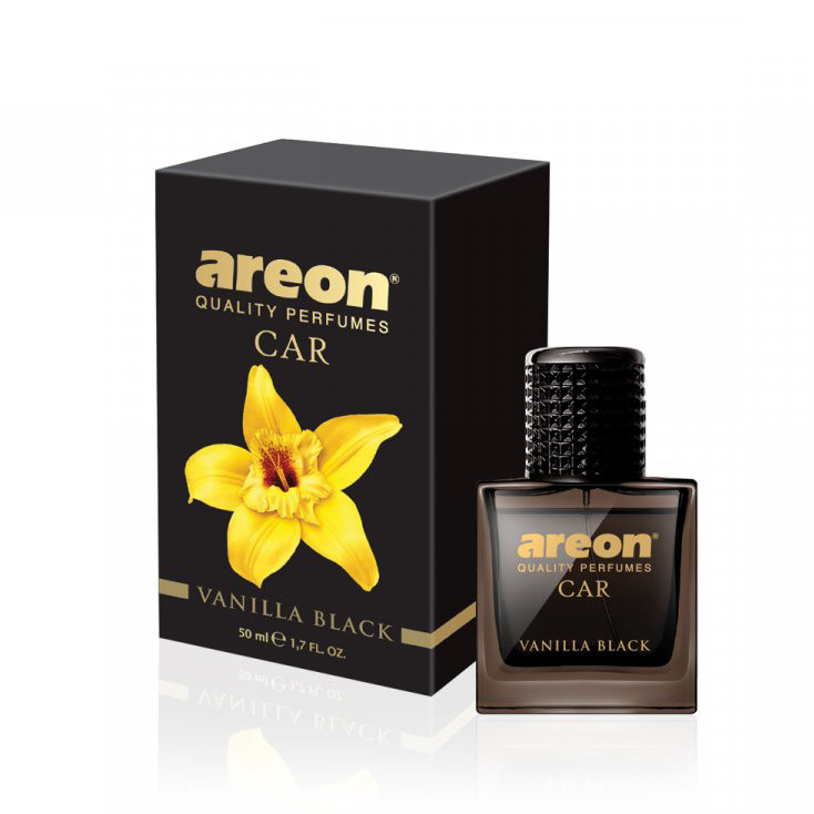 Levně Luxusní parfém do auta Areon Vanilla Black (50ml, flakón)