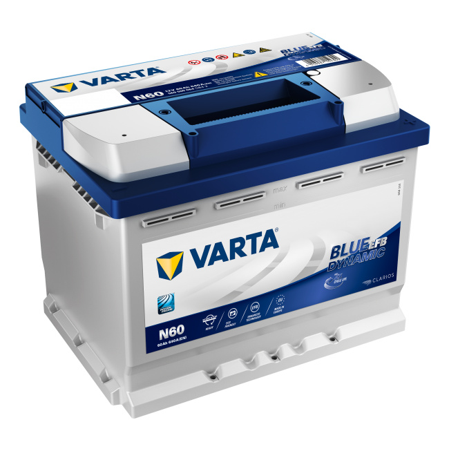 Autobaterie Varta Blue Dynamic EFB 60Ah, 12V, 640A, N60