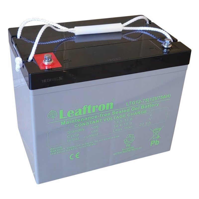 Záložní akumulátor Leaftron LTG12-75 12V, 75Ah, 700A (gelový)