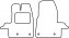 Textilní autokoberce Ford Transit / Tourneo Custom 2012-2018 (přední, 2 díly, s fixacemi)