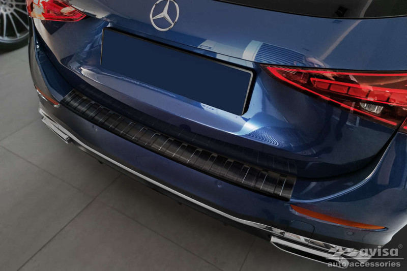Ochranná lišta hrany kufru Mercedes C-Class 2022- (S206, T-Model, AMG, tmavá, matná)